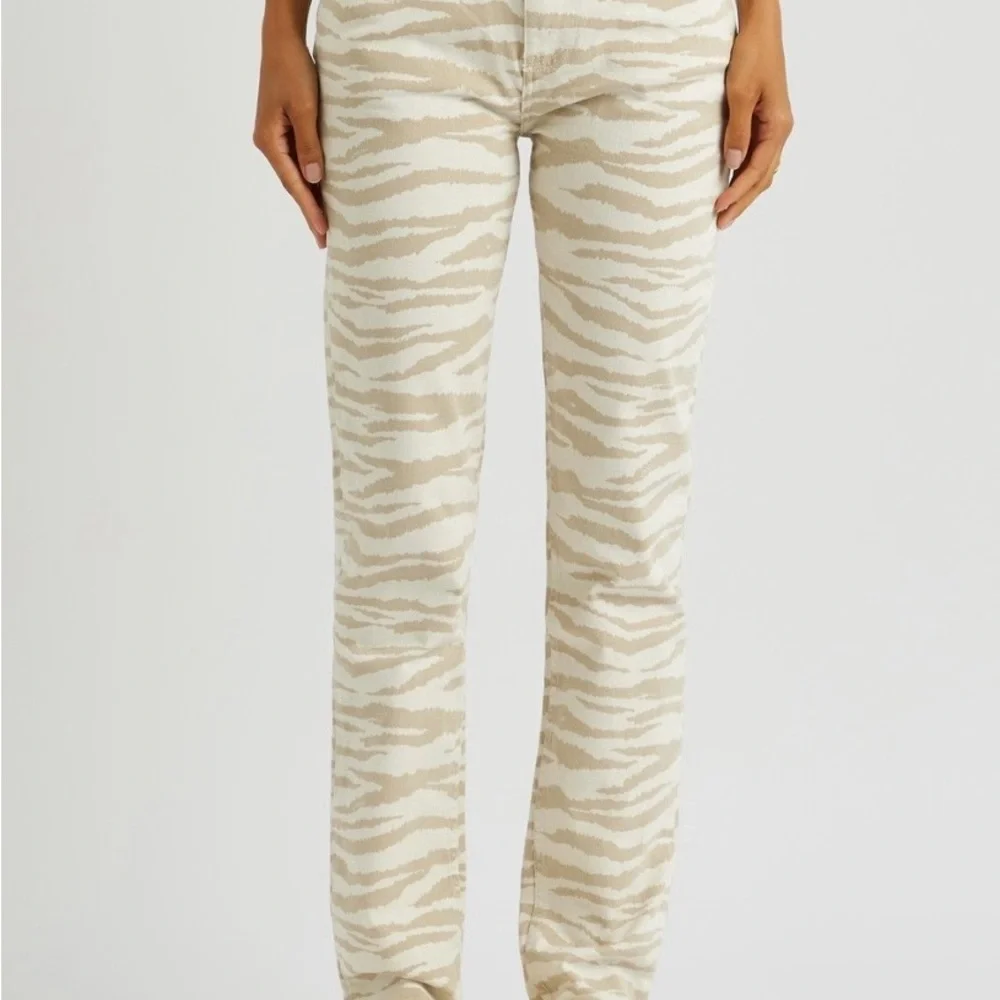 Ganni Beige Zebra Print Fabric - Picture 2 of 4